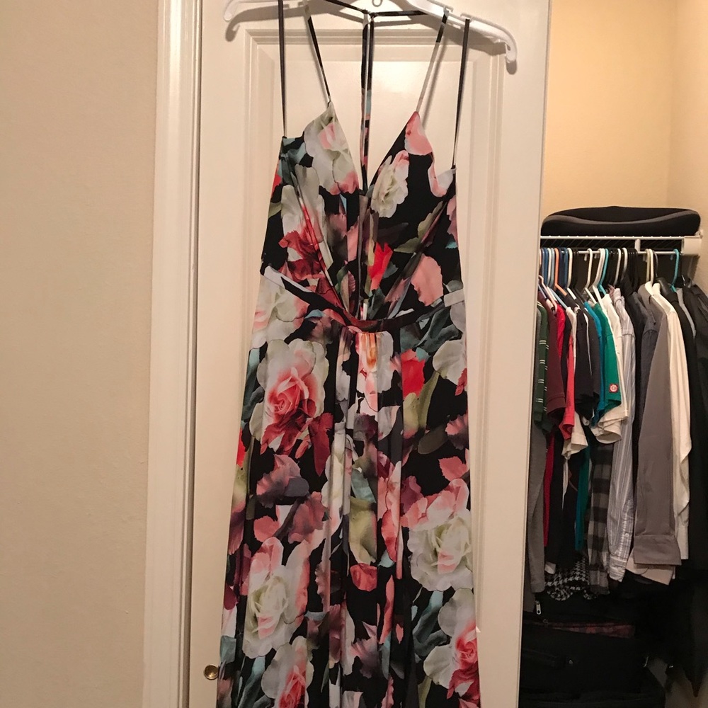 David’s Bridal Floral Maxi Dress